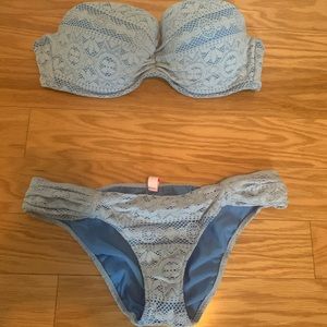 Victoria Secret Periwinkle Bandeau Bikini
